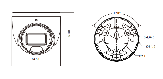 Product dimensions diagram
