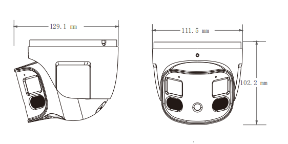 Product dimensions diagram